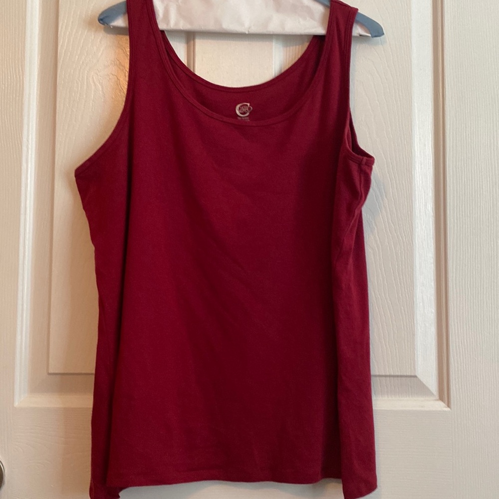Cato Tank Top - Deep Red 18/20W